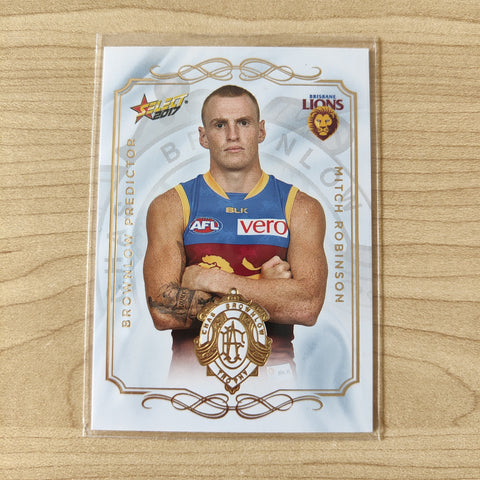 2017 Select Footy Stars Brownlow Predictor Mitch Robinson Brisbane 103/275