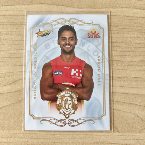 2017 Select Footy Stars Brownlow Predictor Aaron Hall Gold Coast Suns 070/275