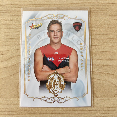 2017 Select Footy Stars Brownlow Predictor Bernie Vince Melbourne 119/275