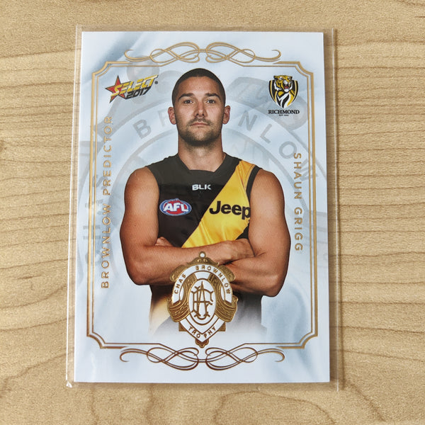 2017 Select Footy Stars Brownlow Predictor Shaun Grigg Richmond 143/275