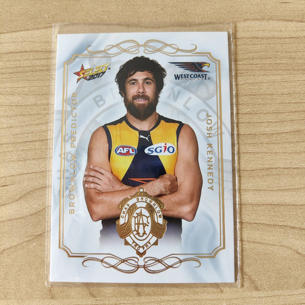 2017 Select Footy Stars Brownlow Predictor Josh Kennedy West Coast 054/275