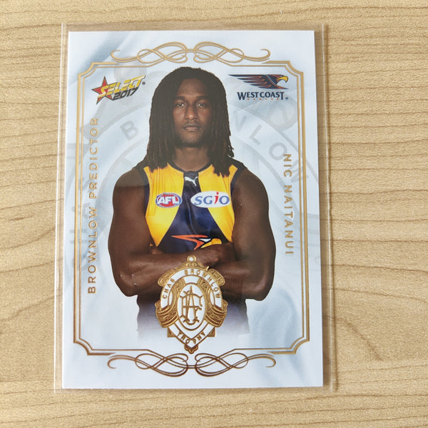 2017 Select Footy Stars Brownlow Predictor Nic Naitanui West Coast 193/275