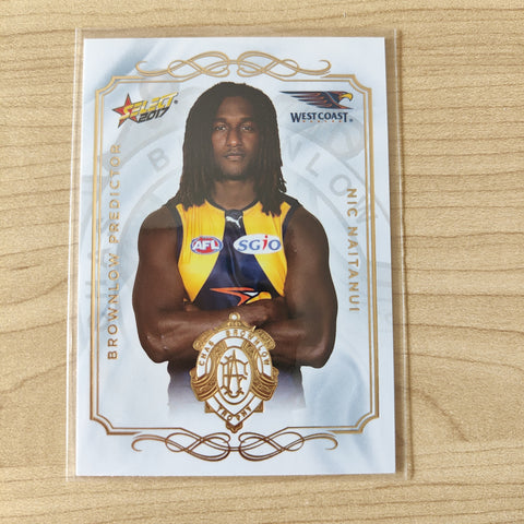 2017 Select Footy Stars Brownlow Predictor Nic Naitanui West Coast 193/275