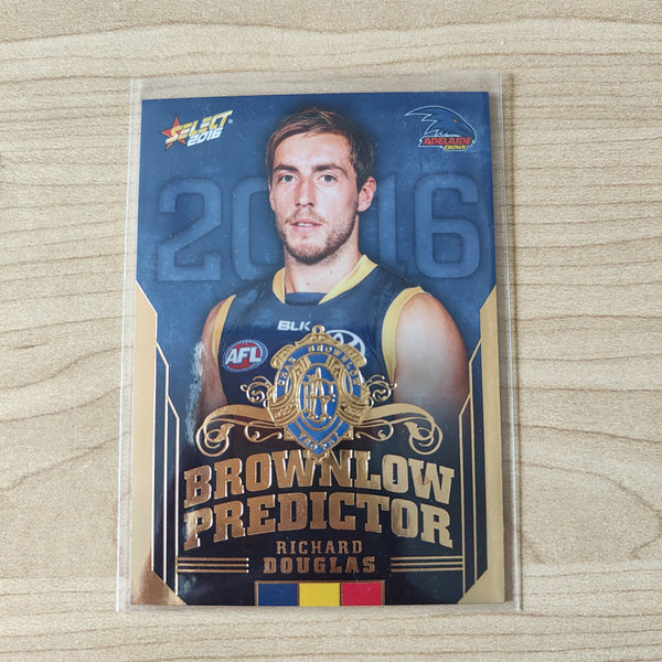 2016 Select Footy Stars Brownlow Predictor Richard Douglas Adelaide 124/250