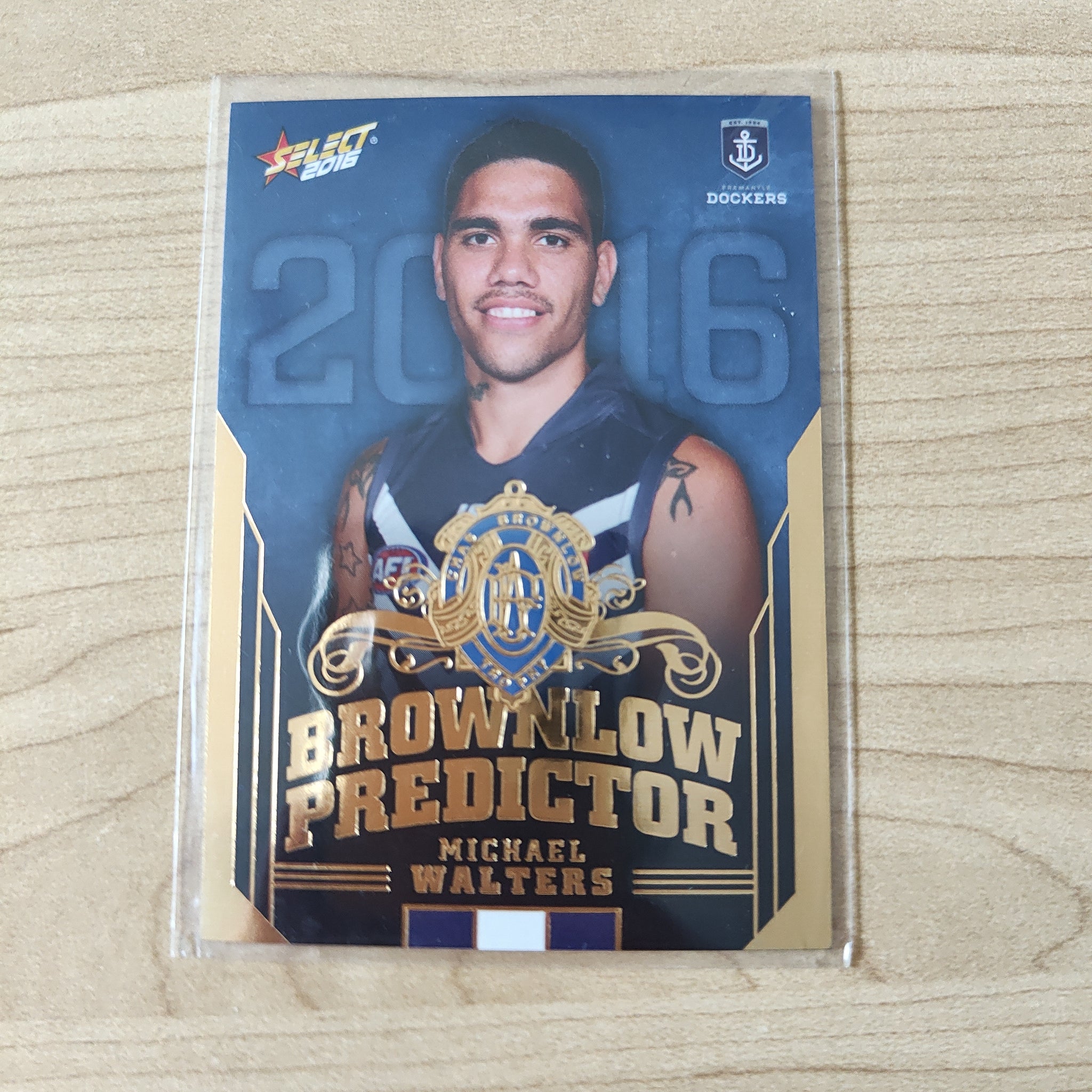 2016 Select Footy Stars Brownlow Predictor Michael Walters Fremantle 129/250