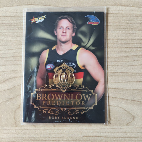 2018 Select Footy Stars Gold Brownlow Predictor Rory Sloane Adelaide 027/250