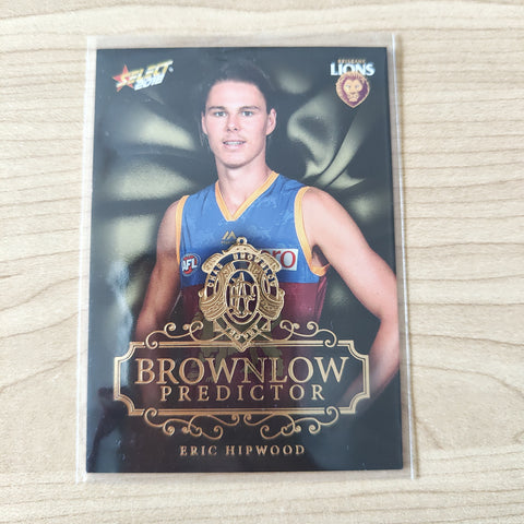 2018 Select Footy Stars Gold Brownlow Predictor Eric Hipwood Brisbane 032/250