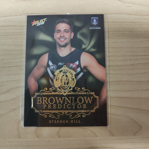 2018 Select Footy Stars Gold Brownlow Predictor Stephen Hill Fremantle 137/250