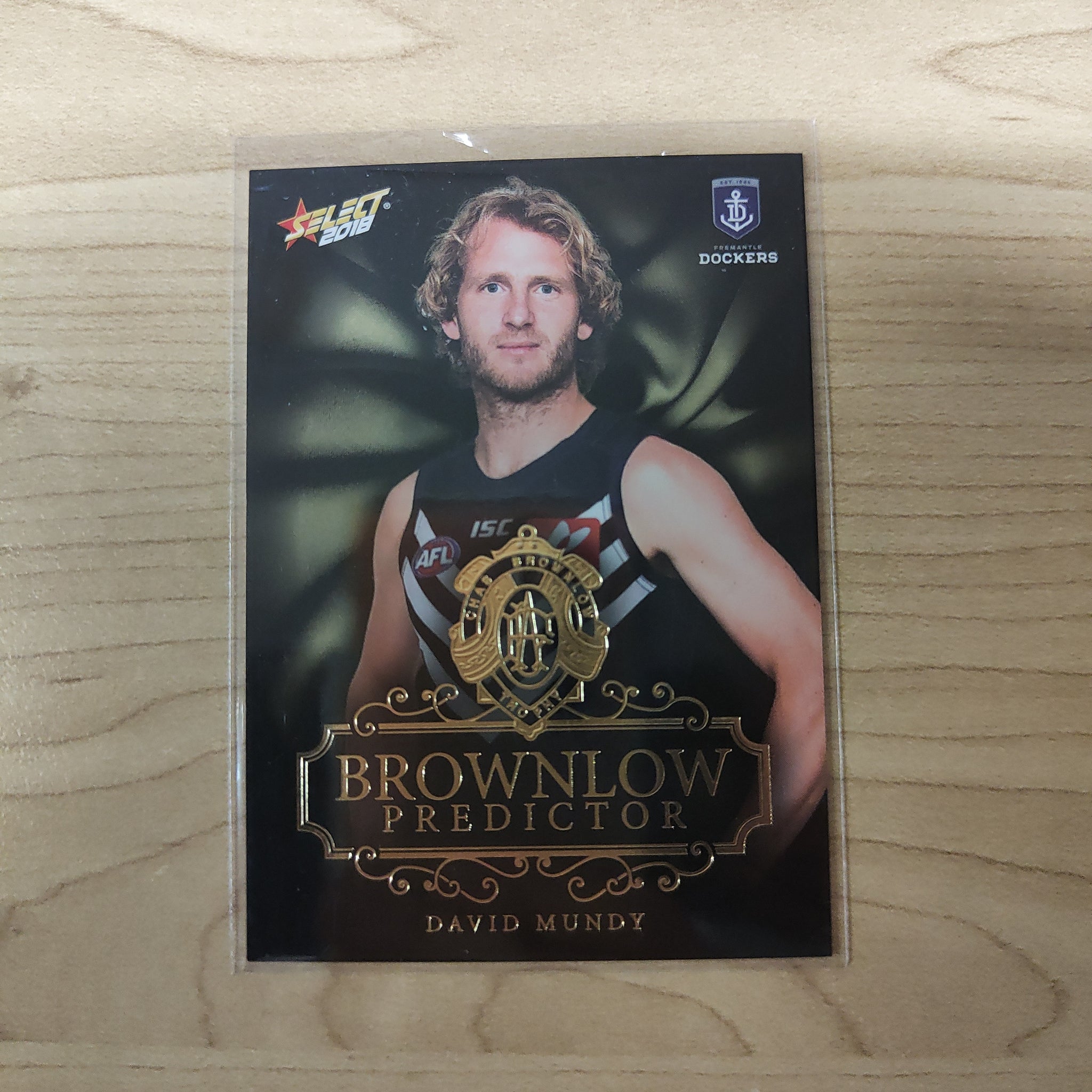 2018 Select Footy Stars Gold Brownlow Predictor David Mundy Fremantle 099/250