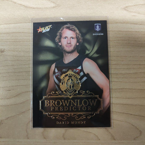 2018 Select Footy Stars Gold Brownlow Predictor David Mundy Fremantle 099/250