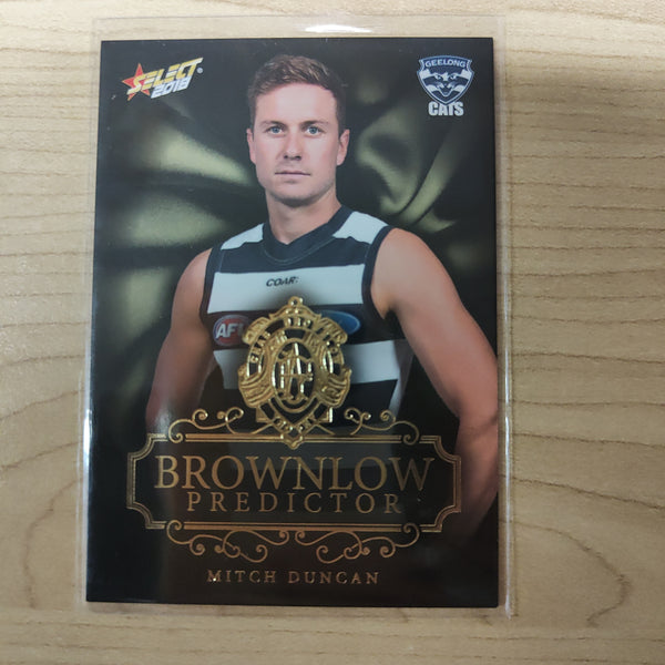 2018 Select Footy Stars Gold Brownlow Predictor Mitch Duncan Geelong 178/250