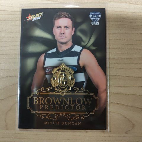 2018 Select Footy Stars Gold Brownlow Predictor Mitch Duncan Geelong 178/250