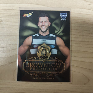 2018 Select Footy Stars Gold Brownlow Predictor Sam Menegola Geelong 066/250
