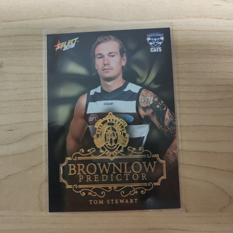 2018 Select Footy Stars Gold Brownlow Predictor Tom Stewart Geelong 180/250