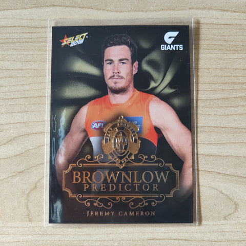 2018 Select Footy Stars Gold Brownlow Predictor Jeremy Cameron GWS 213/250