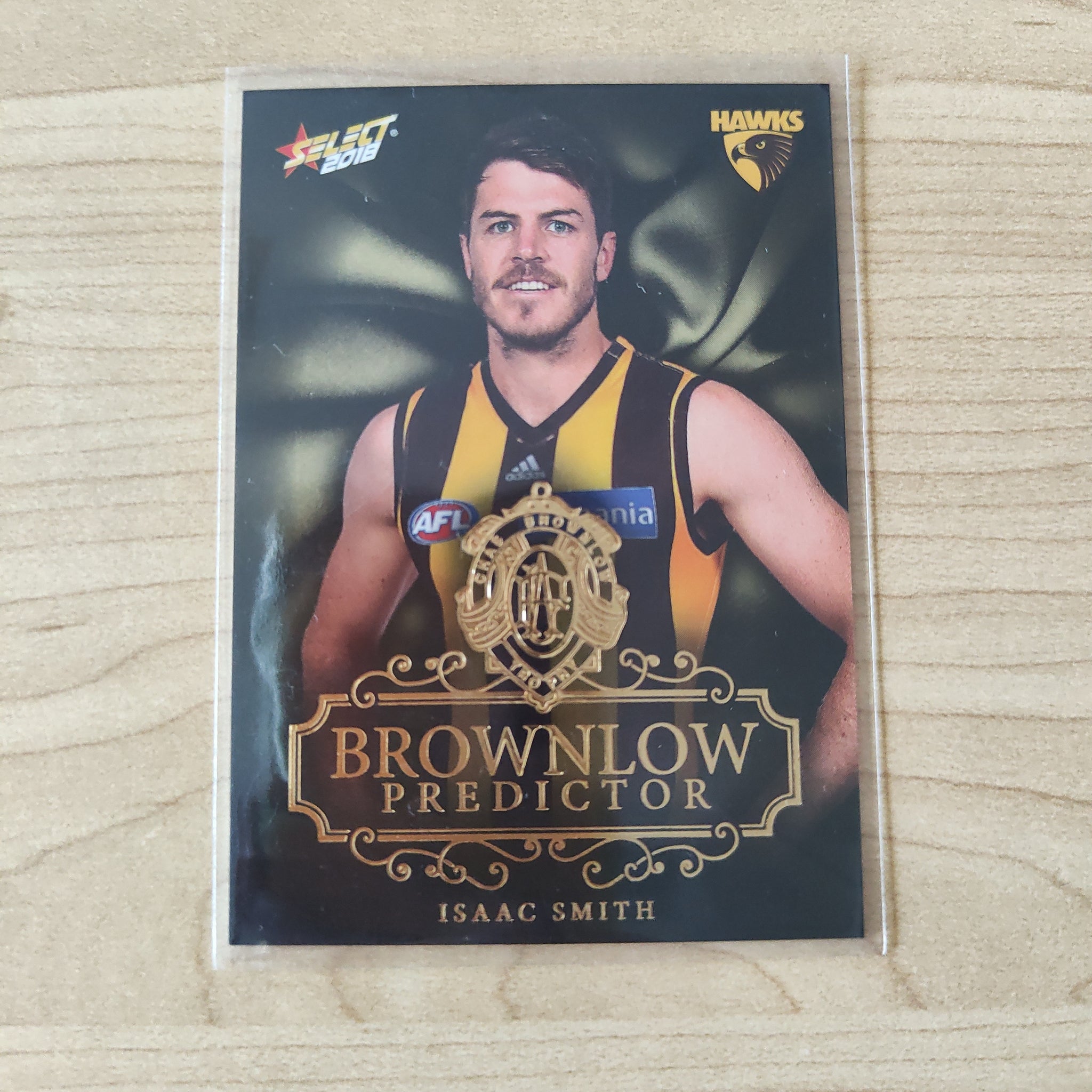 2018 Select Footy Stars Gold Brownlow Predictor Isaac Smith Hawthorn 019/250
