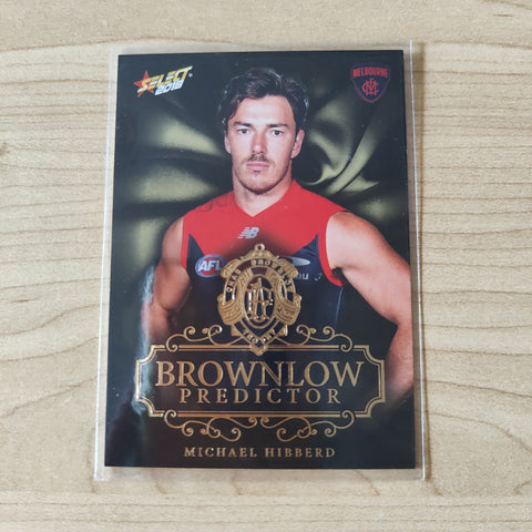 2018 Select Footy Stars Gold Brownlow Predictor Michael Hibberd Melbourne 043/250