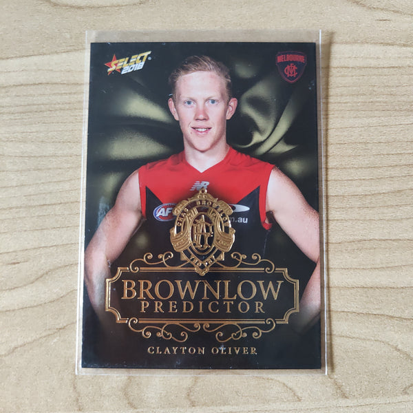 2018 Select Footy Stars Gold Brownlow Predictor Clayton Oliver Melbourne 146/250