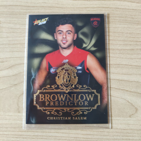 2018 Select Footy Stars Gold Brownlow Predictor Christian Salem Melbourne 170/250