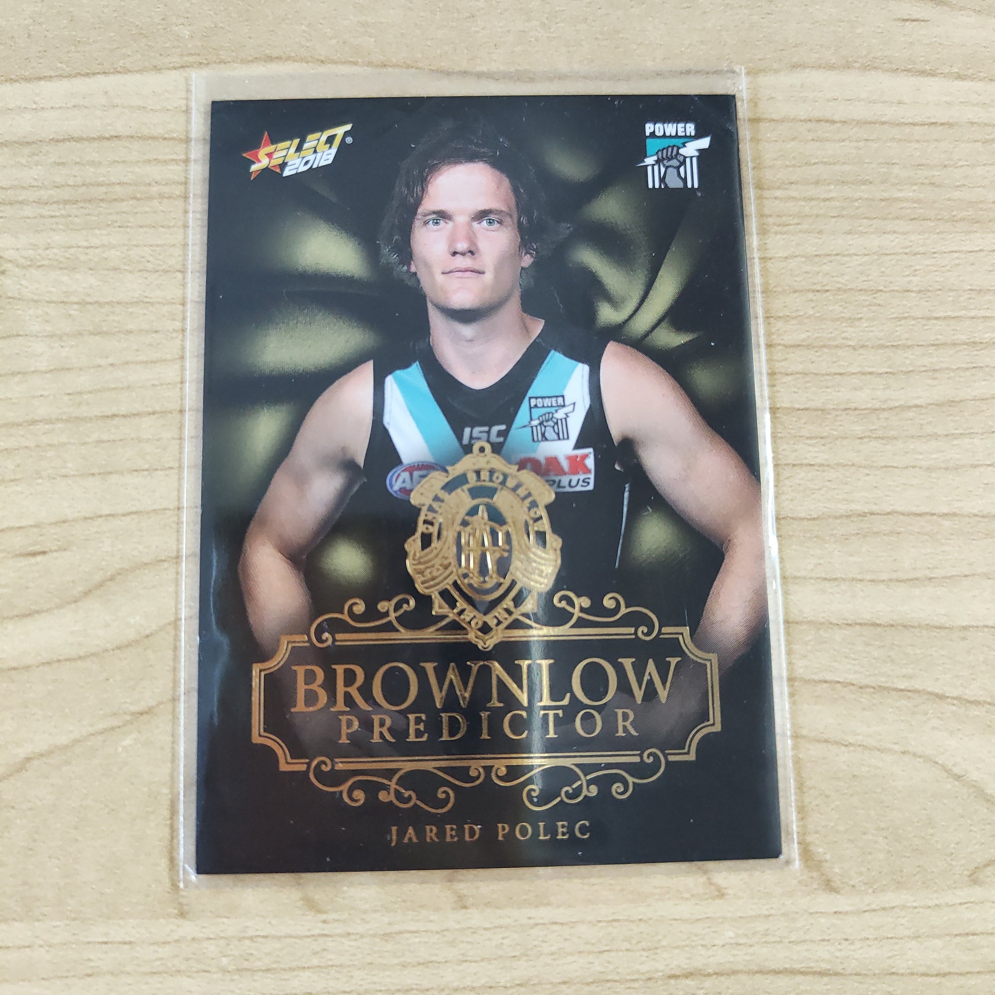 2018 Select Footy Stars Gold Brownlow Predictor Jared Polec Port Adelaide 192/250