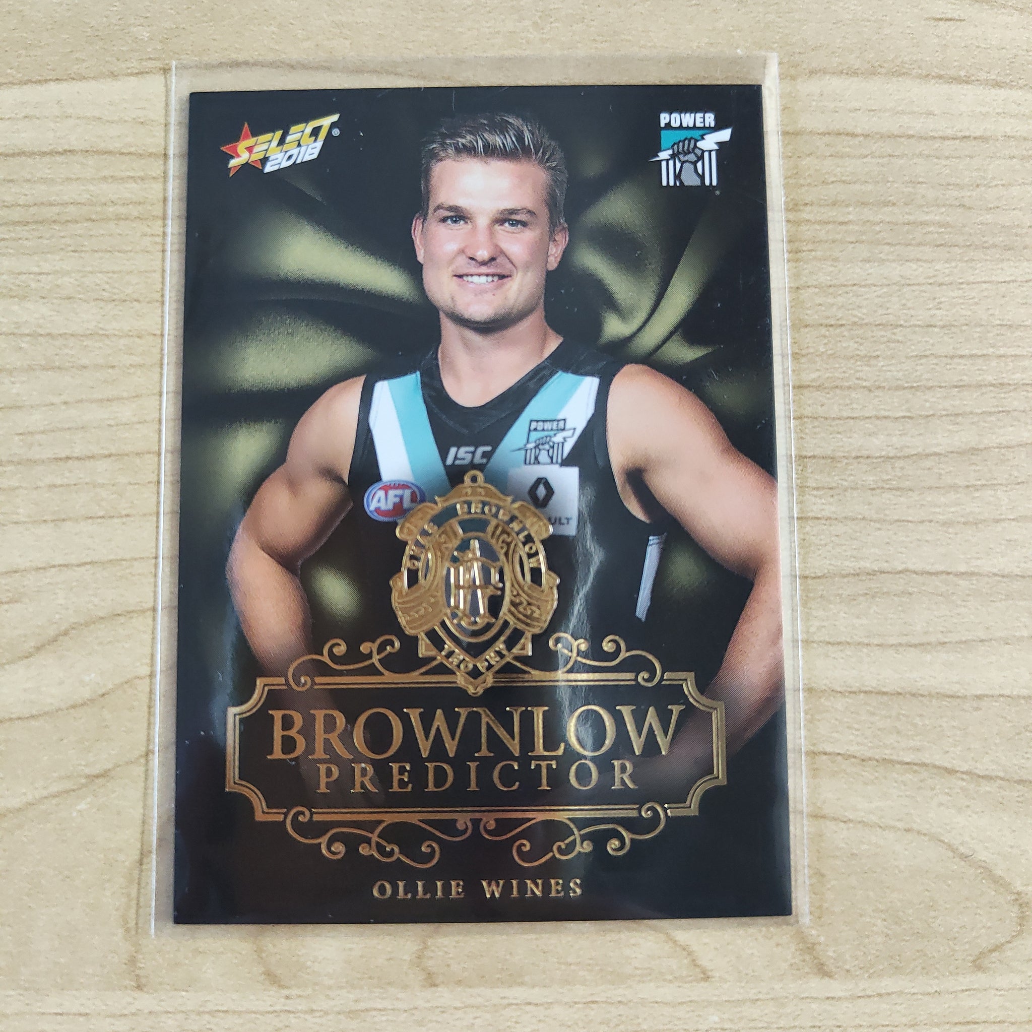 2018 Select Footy Stars Gold Brownlow Predictor Ollie Wines Port Adelaide 192/250