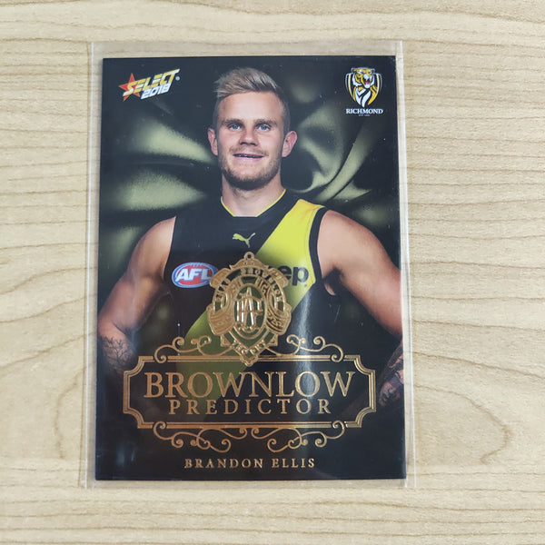2018 Select Footy Stars Gold Brownlow Predictor Brandon Ellis Richmond 027/250