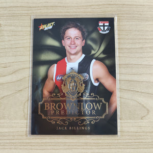 2018 Select Footy Stars Gold Brownlow Predictor Jack Billings St Kilda 070/250