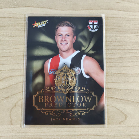 2018 Select Footy Stars Gold Brownlow Predictor Jack Newnes St Kilda 064/250