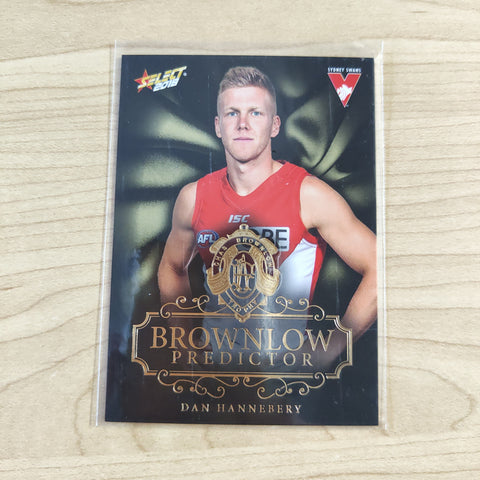 2018 Select Footy Stars Gold Brownlow Predictor Dan Hannebery Sydney 089/250