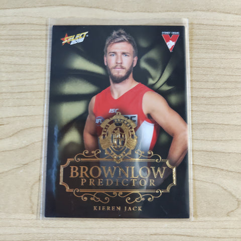 2018 Select Footy Stars Gold Brownlow Predictor Kieran Jack Sydney 051/250