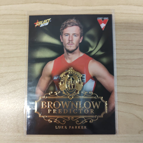 2018 Select Footy Stars Gold Brownlow Predictor Luke Parker Sydney 212/250