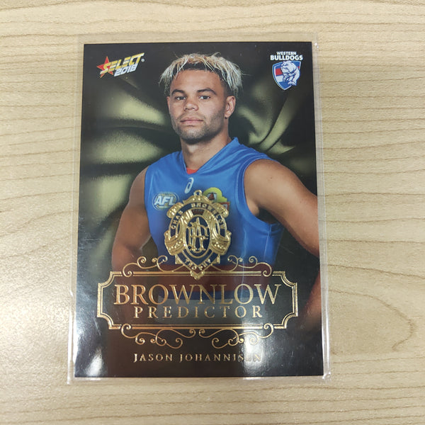 2018 Select Footy Stars Gold Brownlow Predictor Jason Johannisen Western Bulldogs 067/250