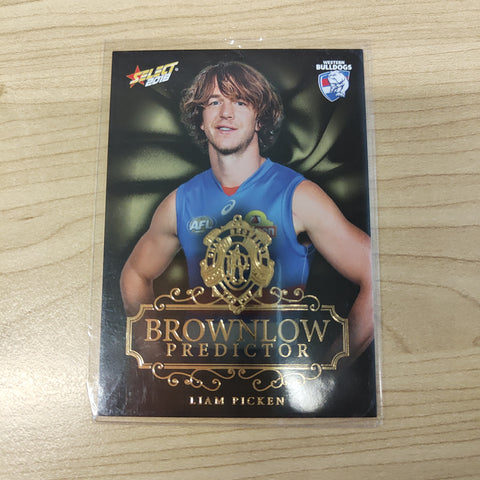 2018 Select Footy Stars Gold Brownlow Predictor Liam Picken Western Bulldogs 203/250