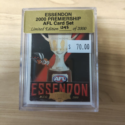 2000 AFL Select Essendon Premiership Limited Edition Set of 30 Cards 1545/2000