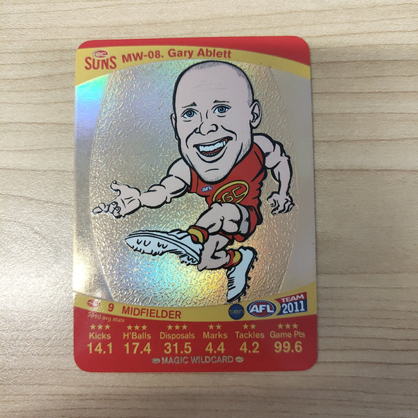 2011 Teamcoach Magic Wildcard Gary Ablett Gold Coast Suns