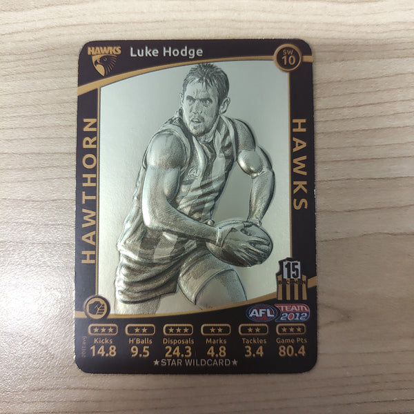 2012 Teamcoach Star Wildcard Luke Hodge Hawthorn SW-10