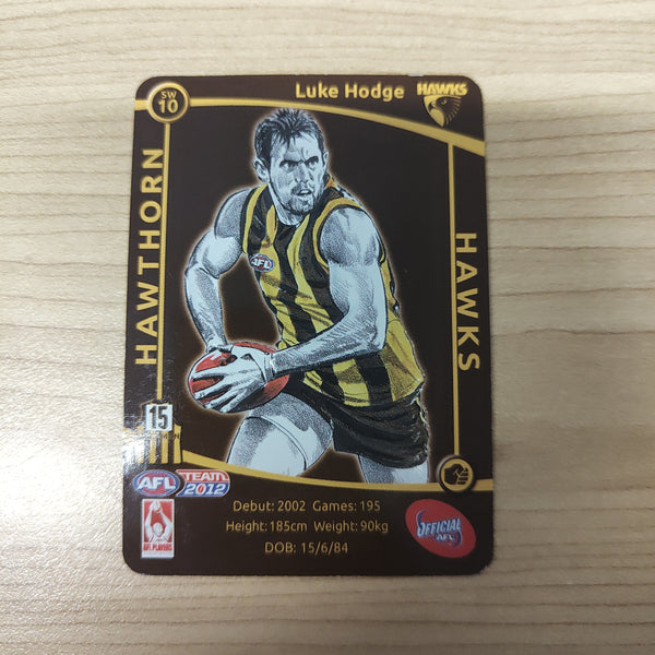 2012 Teamcoach Star Wildcard Luke Hodge Hawthorn SW-10