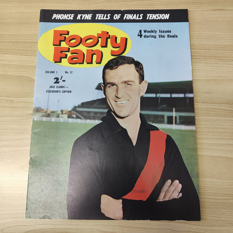 Footy Fan 1963 Vol. 1, No.12 Football Magazine