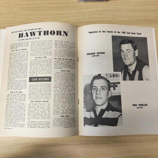 Footy Fan 1963 Vol. 1, No.13 Football Magazine