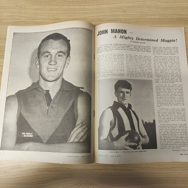 Footy Fan May 9 1964 Vol. 2, No.3 Football Magazine