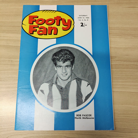 Footy Fan June 13 1964 Vol. 2, No.8 Football Magazine