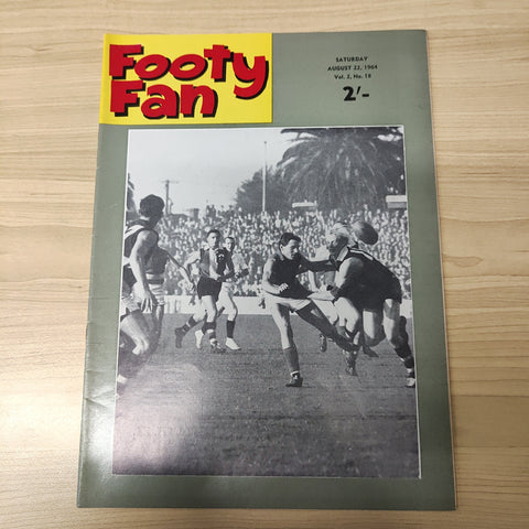 Footy Fan August 22 1964 Vol. 2, No.18 Football Magazine