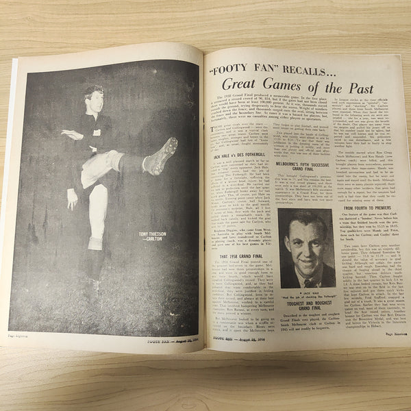 Footy Fan August 22 1964 Vol. 2, No.18 Football Magazine