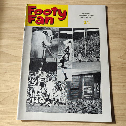 Footy Fan September 12 1964 Vol. 2, No.21 Football Magazine