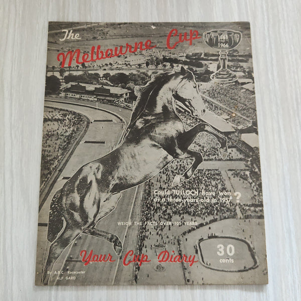 Racing 1966 The Melbourne Cup Horse Racing Magazine Tulloch Cover