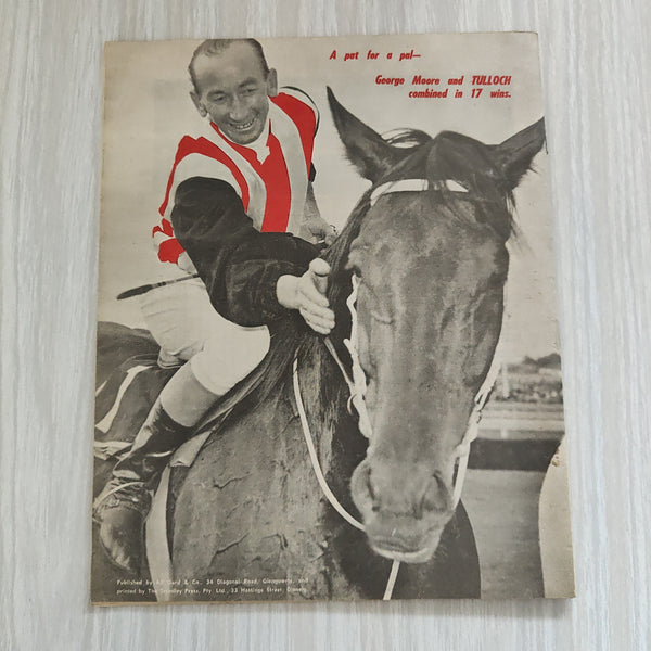 Racing 1966 The Melbourne Cup Horse Racing Magazine Tulloch Cover