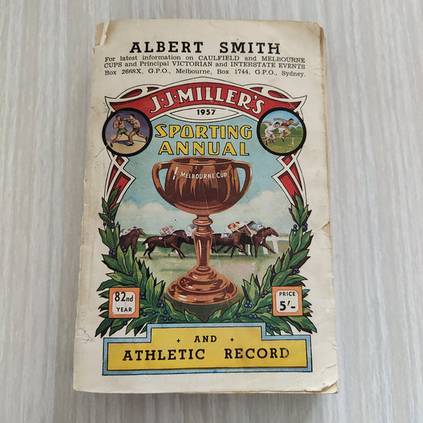 Horse Racing 1957 J.J. Miller's Sporting Annual and Athletic Record Magazine