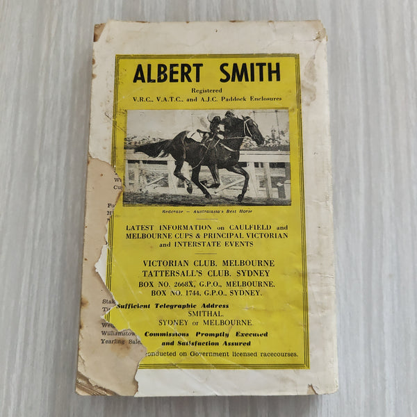 Horse Racing 1957 J.J. Miller's Sporting Annual and Athletic Record Magazine