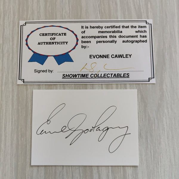 3 x Tennis Player Authenticated Signatures Ken Rosewall, Tony Roche, Evonne Cawley