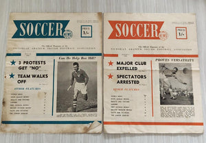 2 x 1959 Soccer News Victorian Amateur Soccer Football Association Records
